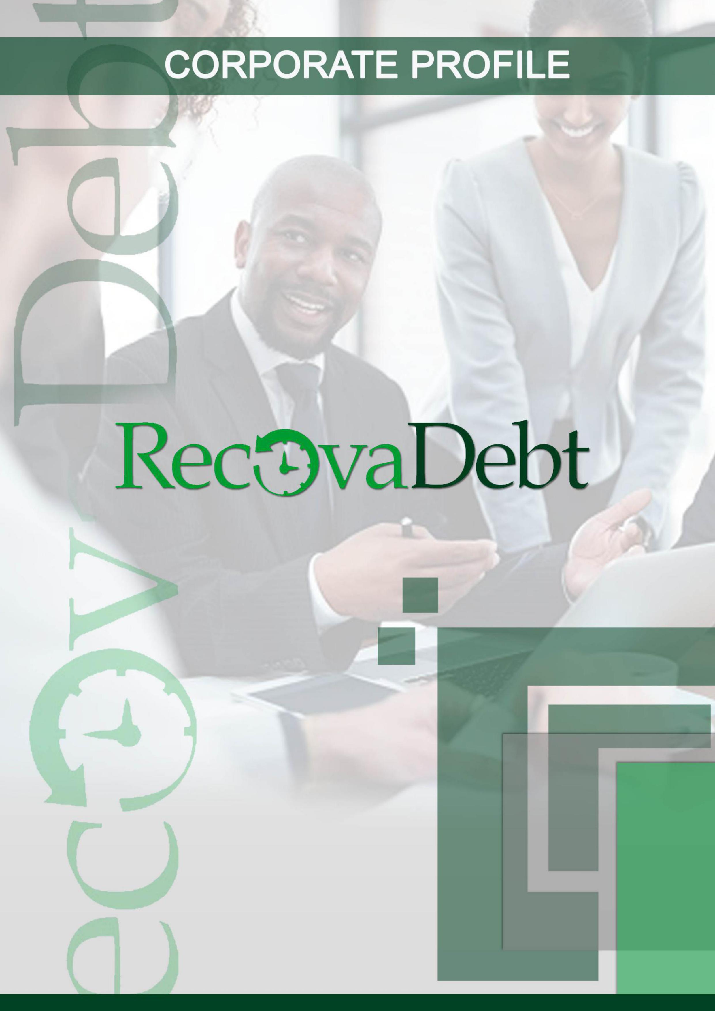 RecovaDebt Corporate Profile Cover Page